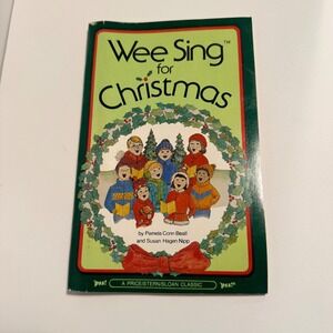 Price Stern Sloan Wee Sing for Christmas Book Unisex Green Vintage Caroling 1984